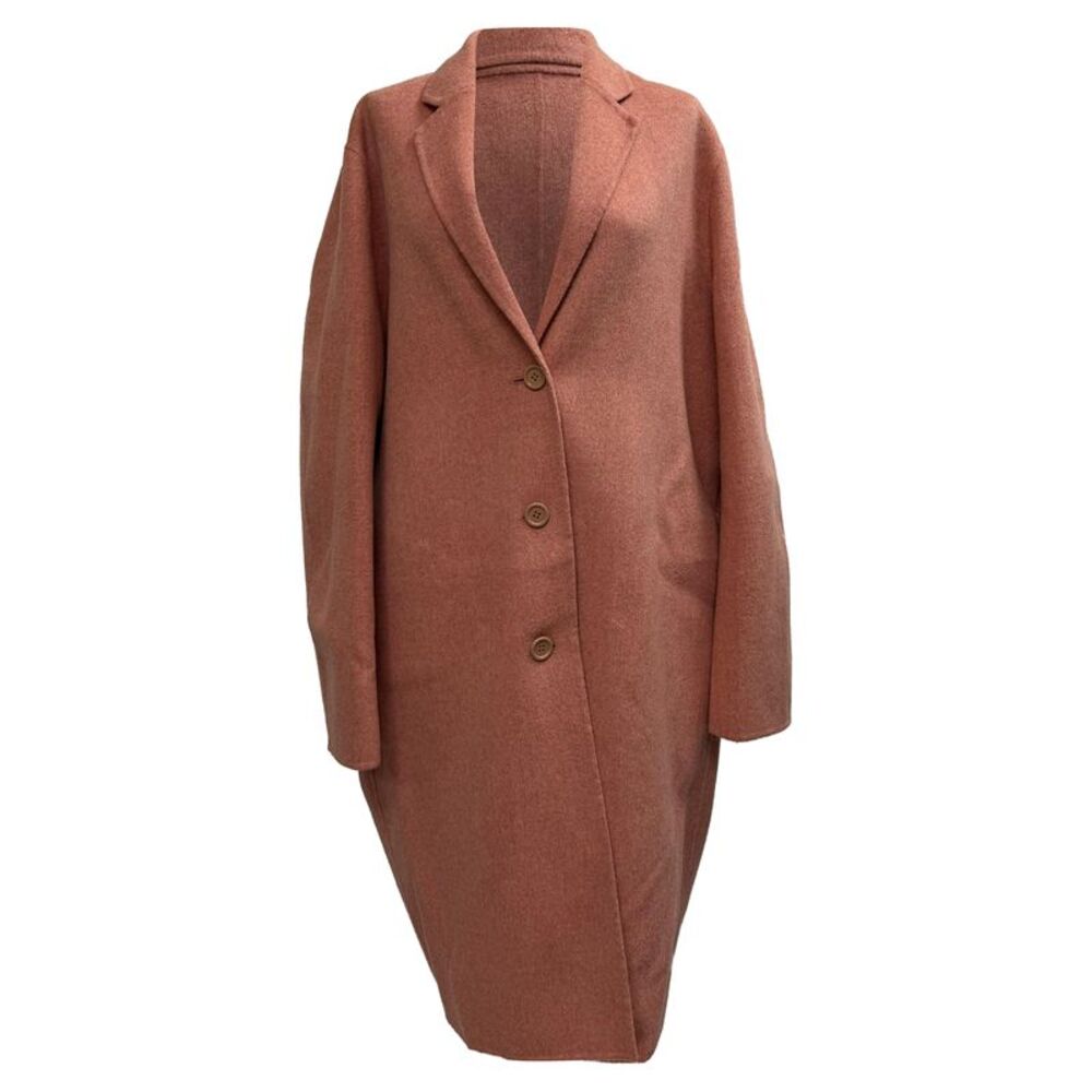 Acne Studios Avalon Single-Breasted Coat in Coral Wool